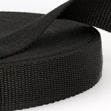 [S103F25C14] Tassenband Nylon 30mm - zwart