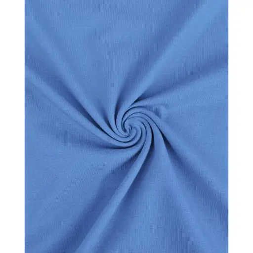 [5077-VDS] French Terry uni - blauw